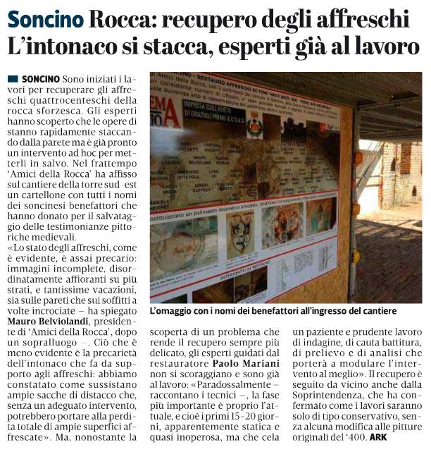 2017-07-05 LaProvinciaAffreschiInizio